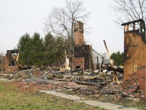 Chimney Fire Aftermath - Indianapolis IN - The Mad Hatter