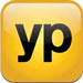 yellowpages logo yellow square with black lower cased yp