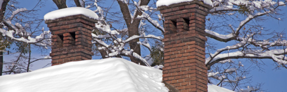 chimney snow damage - Indianapolis IN - The Mad Hatter